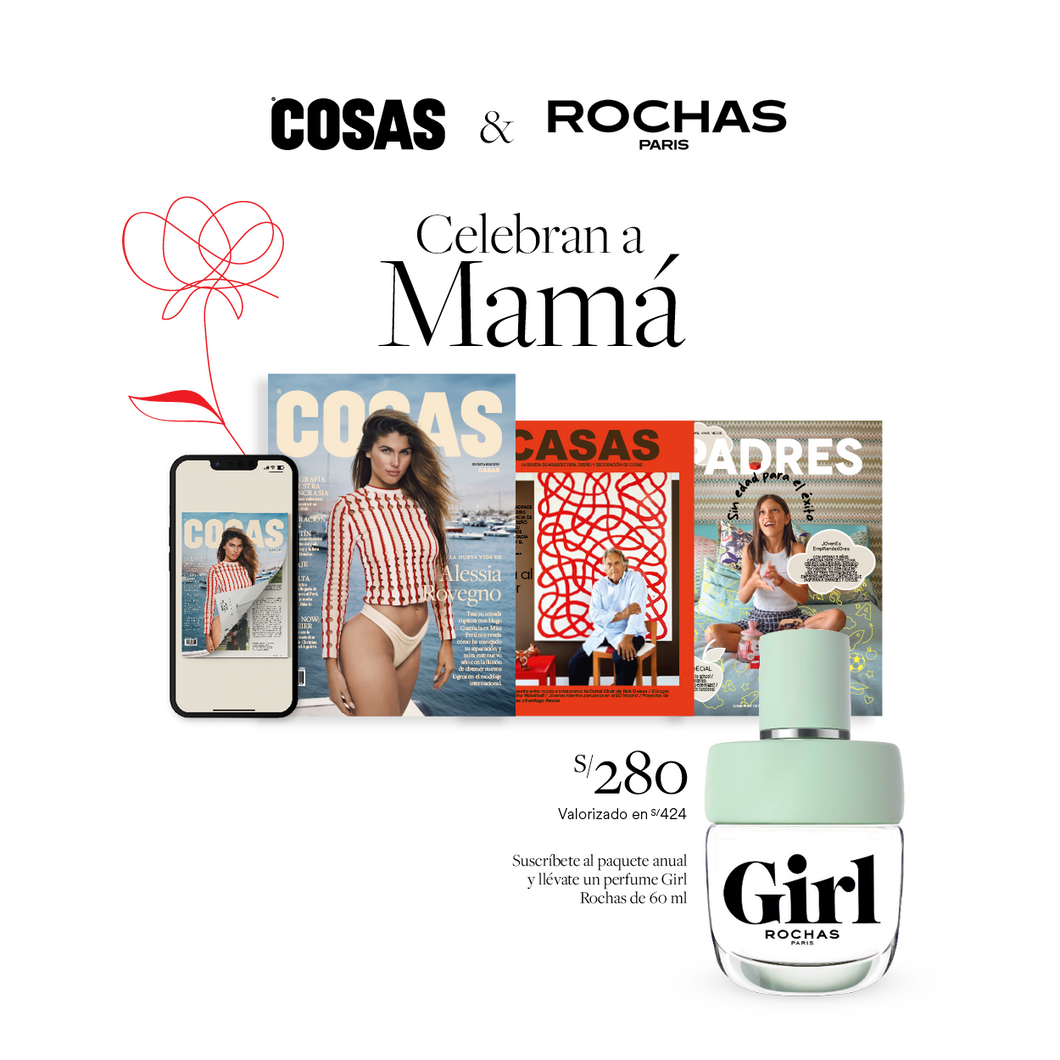 Suscripción Anual COSAS + Perfume Girl Rochas de 60 ml